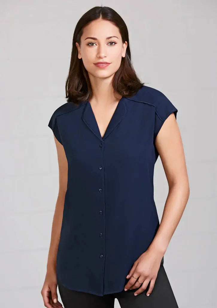 Biz Collection Lily Women's Short Sleeve Blouse S013LS Biz Collection